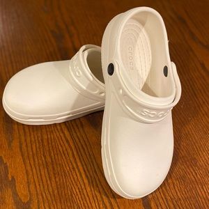 White CLINICAL crocs, medical, nurse, student- LIKE NEW!
